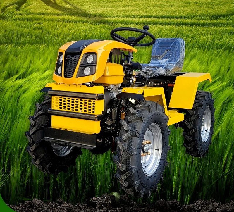 Мини-трактор ZimAni MUSTANG 4WD в комплекте с задней цеповой косилкой ...