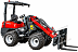 Красный мини-погрузчик Kubota с вилами(2)