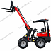Красный мини-погрузчик Kubota с вилами(5)