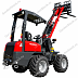 Красный погрузчик Kubota с вилами(1)