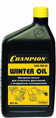 Масло для 4-тактных двигателей минеральное зимнее Champion SAE 5W30