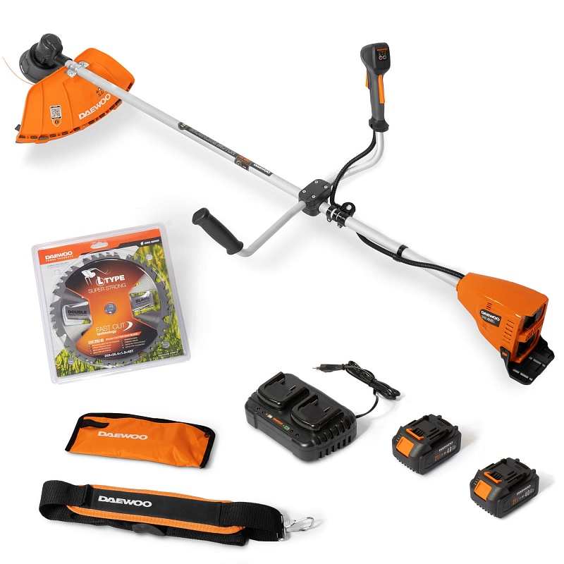 Триммер аккумуляторный DAEWOO DABC 4242Li SET (2 аккумулятора и ЗУ в ...