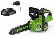 Аккумуляторная пила Greenworks GD24CS30K2