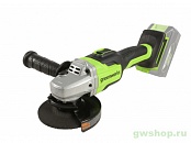 Углошлифовальная машина аккумуляторная Greenworks GD24AG 24V без АКБ и ЗУ