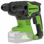 Перфоратор аккумуляторный бесщеточный Greenworks GD24SDS2 2 ДЖ, 24V, без АКБ и ЗУ