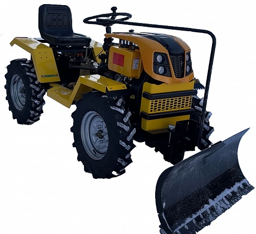 Мини-трактор ZimAni MUSTANG 4WD в комплекте с задней цеповой косилкой