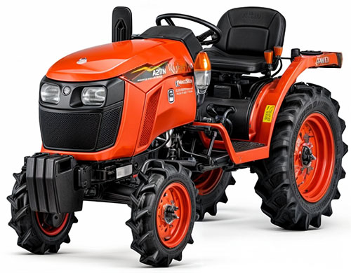 Минитрактор дизельный Kubota A211N NARROW 4WD колеса 5x12 / 8x18