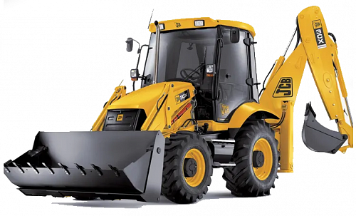 Экскаватор-погрузчик JCB 3DX Super 4WD Backhoe Loader 6 в 1 с ковшом экскаватора 0,30 куб. м и шинами HD
