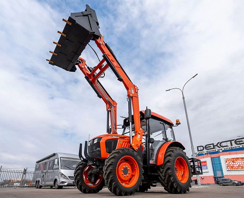 Фронтальный челюстной погрузчик для трактора Kubota MU5502 4WD