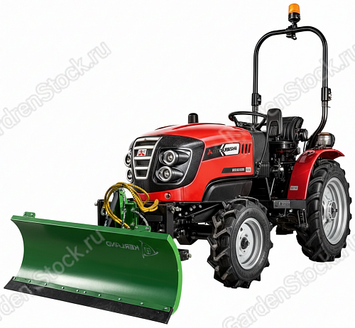 Отвал 1,6 м для минитрактора Mitsubishi VST серии 9 (гидроцилиндр + гидрораспределитель + гидрошланги в комплекте)