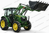 Трактор дизельный JOHN DEERE 5405 4WD V1 PR LIFTPRO CAB в комплекте с фронтальным погрузчиком MX L13.15