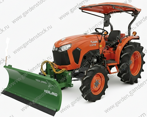 Отвал 1,6 м для трактора Kubota L3218/4018/5018 (гидроцилиндр + гидрораспределитель + гидрошланги в комплекте)