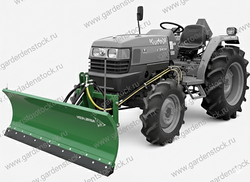 Отвал 1,6 м универсальный Kerland S26 для трактора (два гидроцилиндра + гидрораспределитель в комплекте)