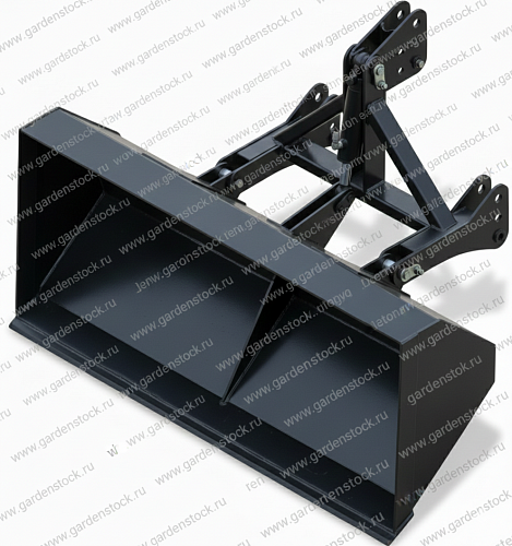 Ковш на заднюю навеску 0,3 м.куб для минитрактора c гидравлическим опрокидыванием