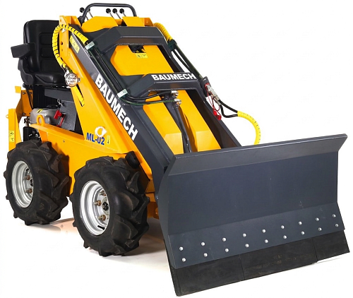 Универсальная машина мини-погрузчик Baumech ML-02 + гидравлический отвал 120 см., с двигателем Zongshen GB460E