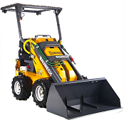 Универсальная машина мини-погрузчик Baumech ML-02 + ковш для снега 120 см., + каркас безопасности с двигателем Zongshen GB460E