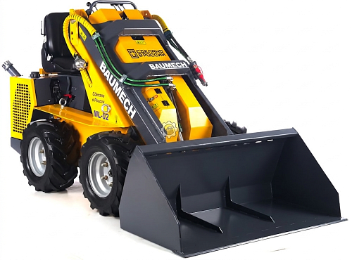 Универсальная машина мини-погрузчик Baumech ML-02 Pro + ковш для снега 120 см. с двигателем Zongshen GB750 V-Twin