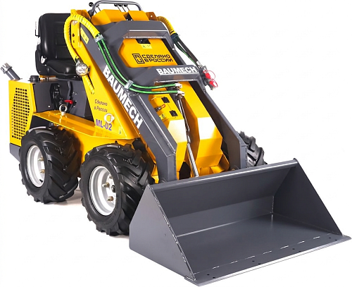 Универсальная машина мини-погрузчик Baumech ML-02 Pro + ковш универсальный 110 см., с двигателем Zongshen GB750 V-Twin