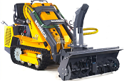 Универсальная машина мини-погрузчик Baumech ML-03 Pro + роторный снегоуборщик 110 см. с двигателем Zongshen GB750 V-Twin