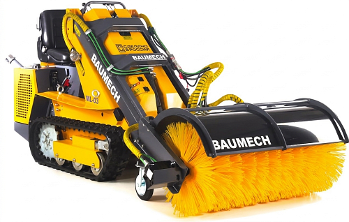 Универсальная машина мини-погрузчик Baumech ML-03 Pro + гидравлическая щётка 115 см., с двигателем Zongshen GB750 V-Twin