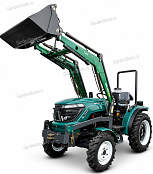 Трактор дизельный KERLAND T-244 4x4 24 л.с. + фронтальный челюстной погрузчик