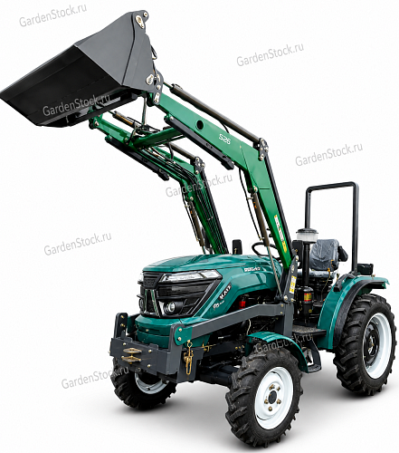 Трактор дизельный KERLAND T-244 4x4 24 л.с. + фронтальный челюстной погрузчик