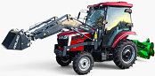 Коммунальная машина Kerland Pro 654TE1 Basic (навесной погрузчик + щётка в комплекте)