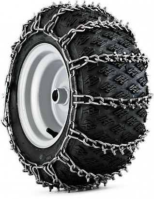 Цепи на колеса 16х6.5-8 с грунтозацепами для райдера R316T/ R316T AWD
