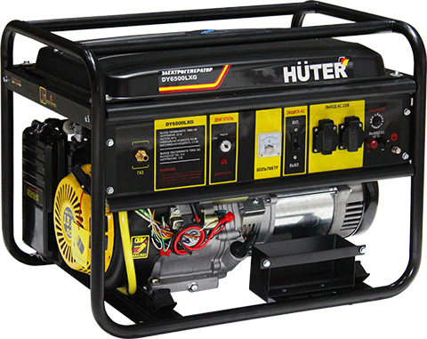 Бензиновый генератор huter dy6500lxa